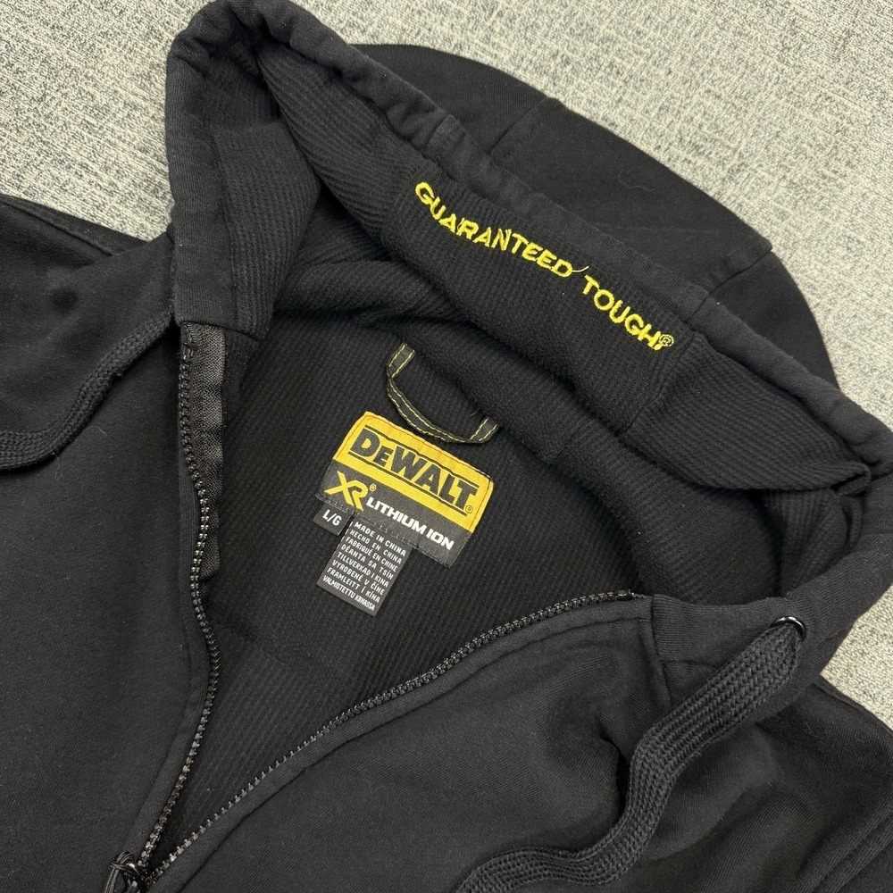 Dewalt 20VMax Lithium Ion Heated Gear Sweatshirt Hoodie Mens Medium Black‎
